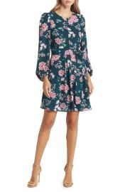 Eliza J Floral Long Sleeve Fit Flare Dress at Nordstrom Rack