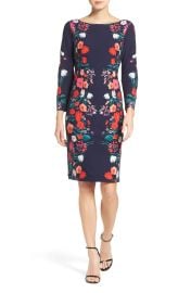 Eliza J Floral Print Sheath Dress at Nordstrom