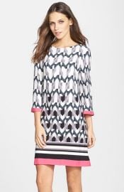 Eliza J Graphic Print Jersey Shift Dress at Nordstrom