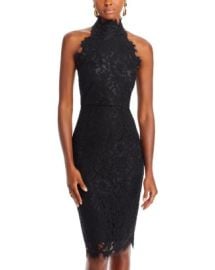 Eliza J Halter Mock Neck Lace Dress Bloomingdales at Bloomingdales