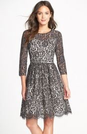 Eliza J Lace Fit and Flare Dress at Nordstrom