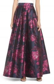 Eliza J Metallic Jacquard Ball Skirt at Nordstrom