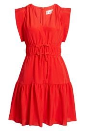 Eliza J Obi Gathered Tie Waist Dress at Nordstrom