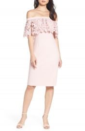 Eliza J Off the Shoulder Sheath Dress   Nordstrom at Nordstrom