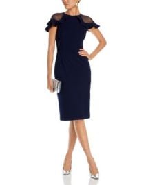 Eliza J Ruffle Sleeve Cocktail Dress Bloomingdales at Bloomingdales