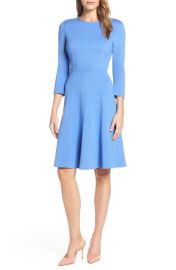 Eliza J Seamed Fit Flare Dress at Nordstrom