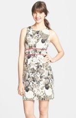 Eliza J Sleeveless Floral Print Dress at Nordstrom