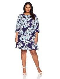 Eliza J Women s Plus Size Floral Drop Waist Dress at Amazon