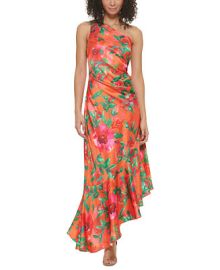 Eliza J Womens Floral-Print One-Shoulder Maxi Dress Reviews - Dresses - Women - Macys at Macys