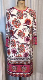 Eliza J Womens Multicolored 34 Sleeve dress Sz 4 pre-owned at eBay