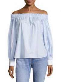 Elizabeth and James - Geneva Off-The-Shoulder Fil Coup  Top at Saks Fifth Avenue