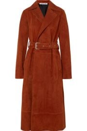 Elizabeth and James   Jules belted suede coat at Net A Porter