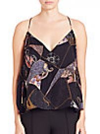 Elizabeth and James - Luella Patchwork-Print Silk Top at Saks Off 5th