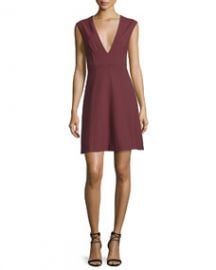 Elizabeth and James Charlie Sleeveless V-Neck Stretch Dress  Bordeaux at Last Call