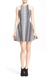 Elizabeth and James Clarissa Ikat Print Fit and Flare Dress at Nordstrom