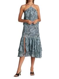 Elizabeth and James Colette Tiered Ruffle Midi Dress on SALE at Saks Off 5th