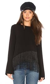 Elizabeth and James Hudson Fringe Top in Black from Revolve com at Revolve