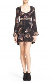 Elizabeth and James Lilou Patchwork Print Silk Dress at Nordstrom