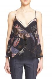 Elizabeth and James Luella Patchwork Print Silk Tank at Nordstrom