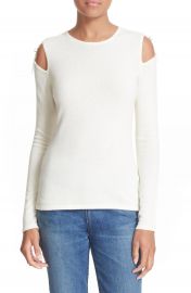 Elizabeth and James Ryan Tie Cold Shoulder Sweater at Nordstrom