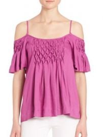 Ella Moss - Stella Cold-Shoulder Tee at Saks Off 5th