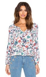 Ella Moss Dolce Flora Peasant Top in Natural at Revolve