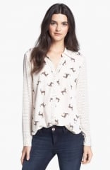 Ella Moss Jane Doe Mixed Print Shirt at Nordstrom