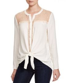 Ella Moss Stella Lace Inset Shirt at Bloomingdales