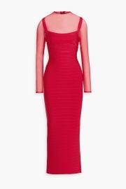 Ella mesh-paneled bandage gown at The Outnet