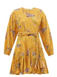 Ella safari-print cotton-voile mini dress at Matches