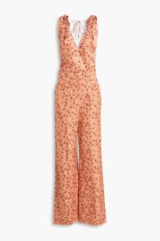 Ellande cutout printed twill jumpsuit at The Outnet