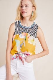 Elle Embroidered Top at Anthropologie