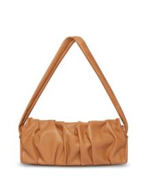 Elleme Long Vague Ruched Leather Shoulder Bag Bloomingdales at Bloomingdales