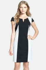 Ellen Tracy Colorblock Ponte Sheath Dress at Nordstrom