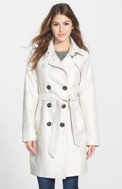 Ellen Tracy Double Breasted Trench Coat at Nordstrom