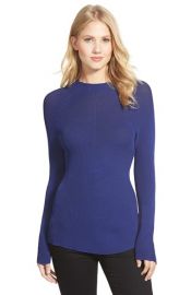 Ellen Tracy Two-Tone Rib Knit Pullover at Nordstrom