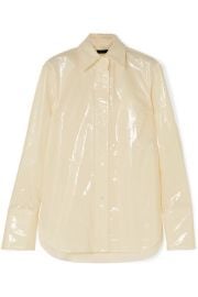 Ellery - Cutout vinyl shirt at Net A Porter