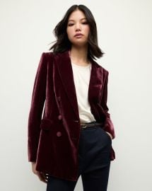 Ellette Dickey Jacket in Wine at Veronica Beard