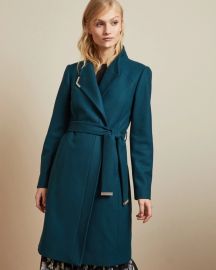 Ellgenic Long Belted Coat at Ted Baker