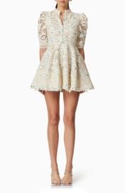Elliatt Kyla Puff Sleeve Lace Fit & Flare Minidress at Nordstrom