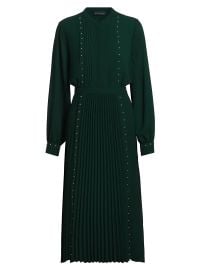 Ellie Tahari The Alania Pleated Midi Dress at Saks Fifth Avenue