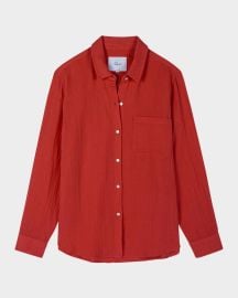 Ellis Gauze Button-Front Shirt at Neiman Marcus