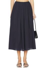 Elodie The Label Bari Poplin Skirt In Navy at Revolve