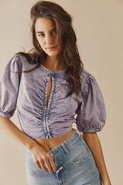 Eloise Denim Top at Free People