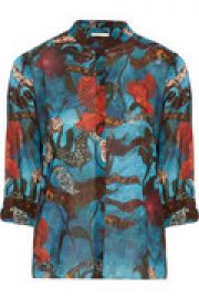 Eloise printed stretch-silk shirt at The Outnet