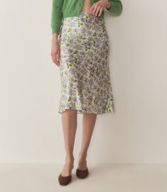 Elowena Skirt - Ivory Strawberry Moon Floral DEN at Doen