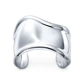 Elsa Peretti small Bone cuff in sterling silver 43 mm wide Tiffany Co US at Tiffany and Co