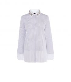 Embellished Collar Shirt at Karen Millen