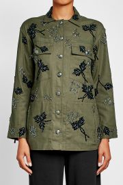 Embellished Cotton Jacket at Stylebop