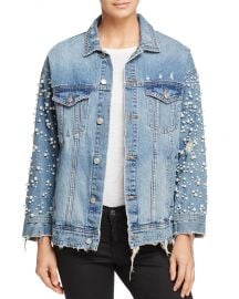 Embellished Denim Jacket at Bloomingdales